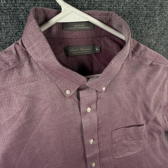 NWT Daniel Cremieux Long Sleeve Button Up Shirt Purple XL Cotton Blue X Print - Picture 7 of 16